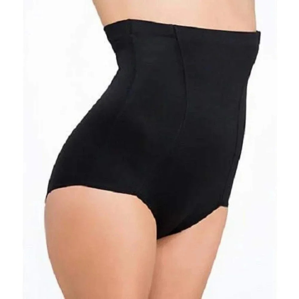 MEDIUM Maidenform 2053 Power Slimmers High-Waist Brief Black NWT New with